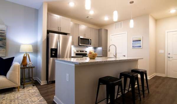 Kitchen Cabinets - Ridgeview Apartments - Smokey Gray