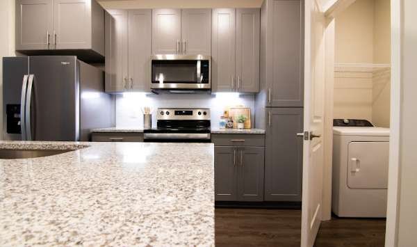 Kitchen Cabinets - Ridgeview Apartments - Smokey Gray